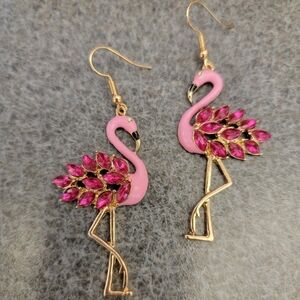 Pink Flamingo Earrings